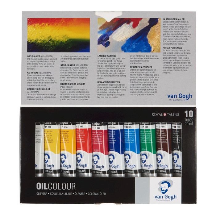 Peinture À L'huile - ROYAL TALENS - VAN GOGH - 10 Tubes De 20 Ml - Multicolore - Pour Adultes