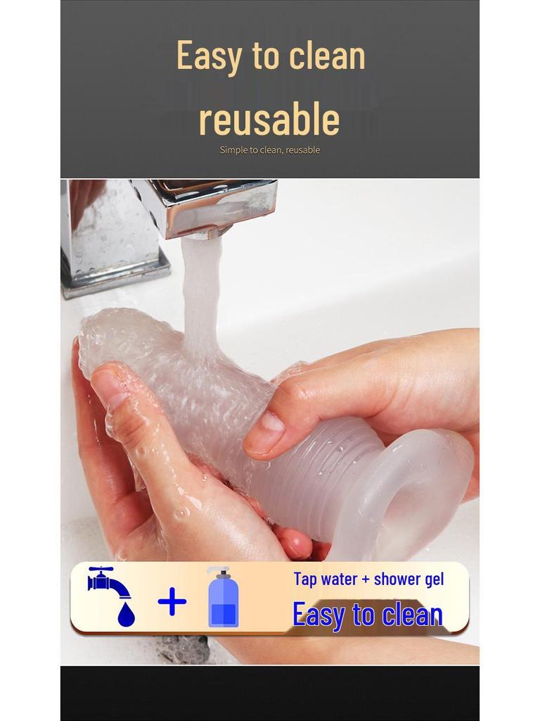 Jiuxing Wolf Tooth Anal Sleeve - Crystal Pleasure Plug for Adults