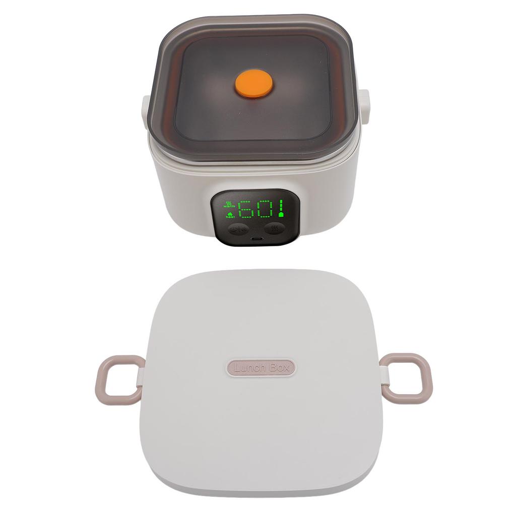 500ML Electric Food Ht Bowl, Fast Hting, Insulated Stainless Steel Electric Lunch Box, Portable Food Grade Container at