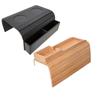 Wohnzimmer Sofa Armlehnen Tablett Tisch Holz Becherhalter und vorderes Ablagefach, Platzsparendes Couch Seitenablage für den täglichen Gebrauch