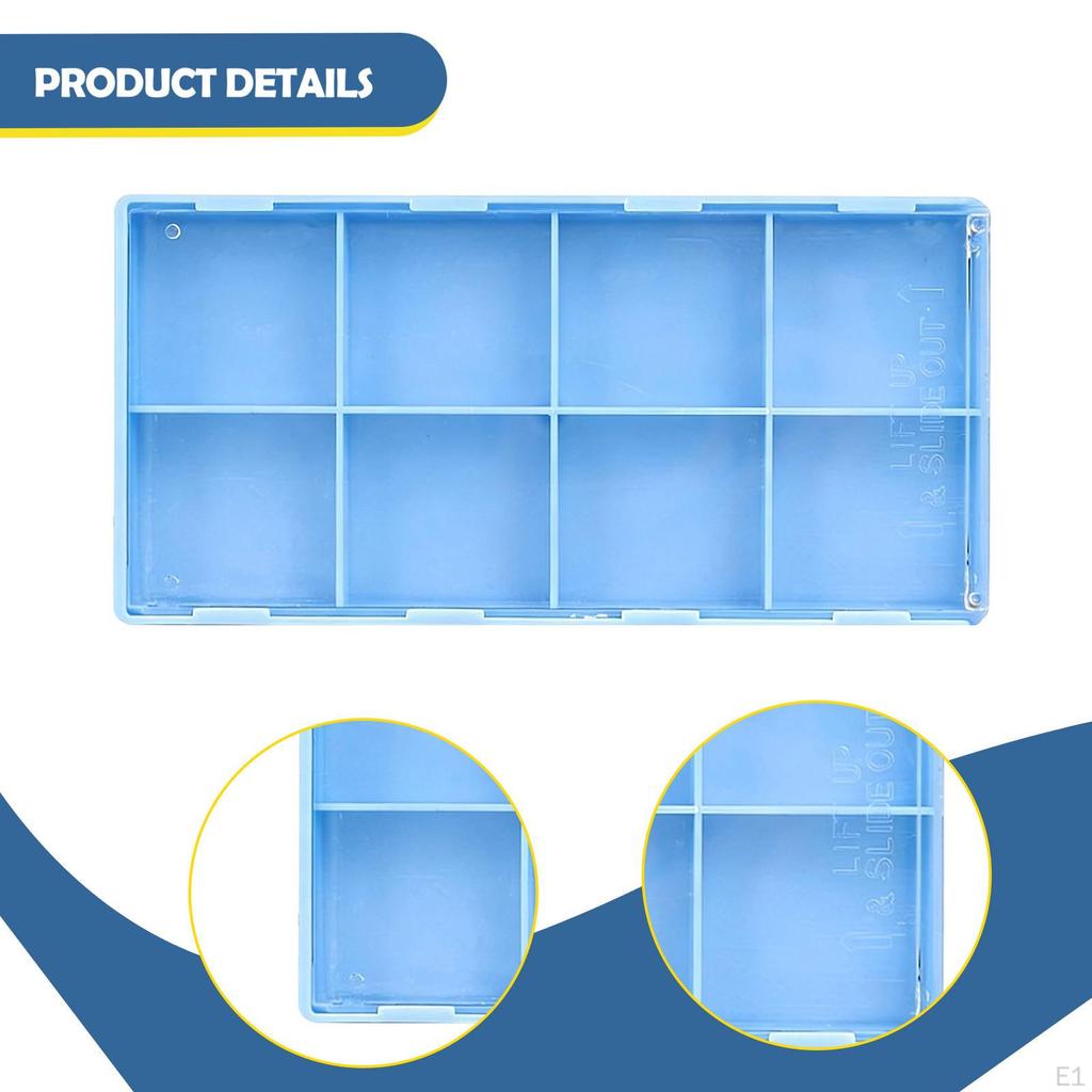 Watch Parts Storage Box Carry Case Dustproof Lid for Hardware Maintenance