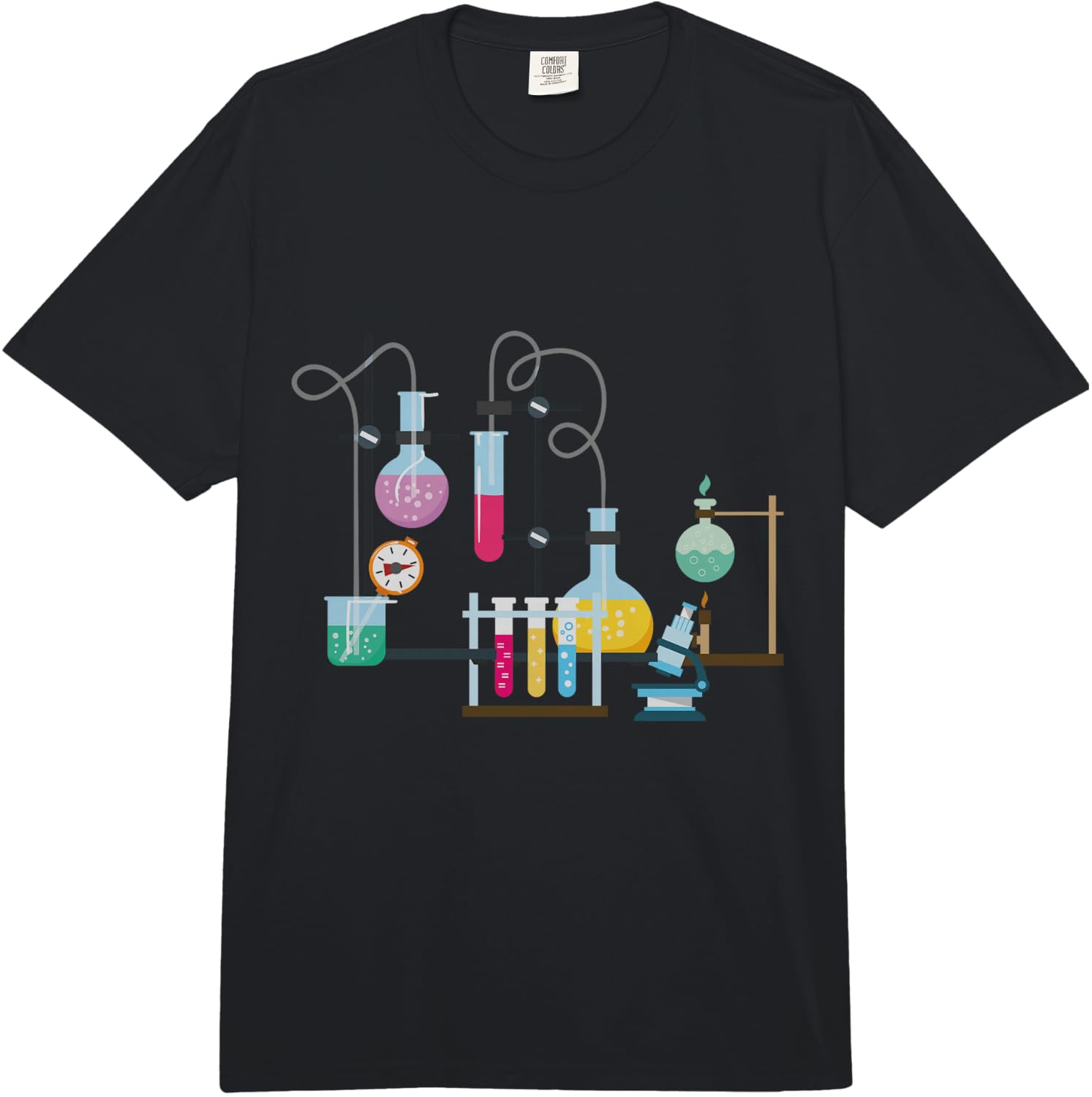 Test Tube Chemistry Laboratory Funny Gift Comfort Colors Adult Heavyweight  Unisex T-Shirt S