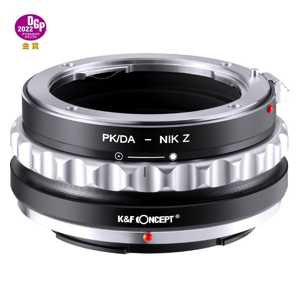 Concept Z Manual Focus Lens Mount Adapter for Pentax K Mount Lenses To Nikon Z Mount Compatible with Nikon ZF Z8 K&F PK/DA-NIK (PK/DA) Lenses,