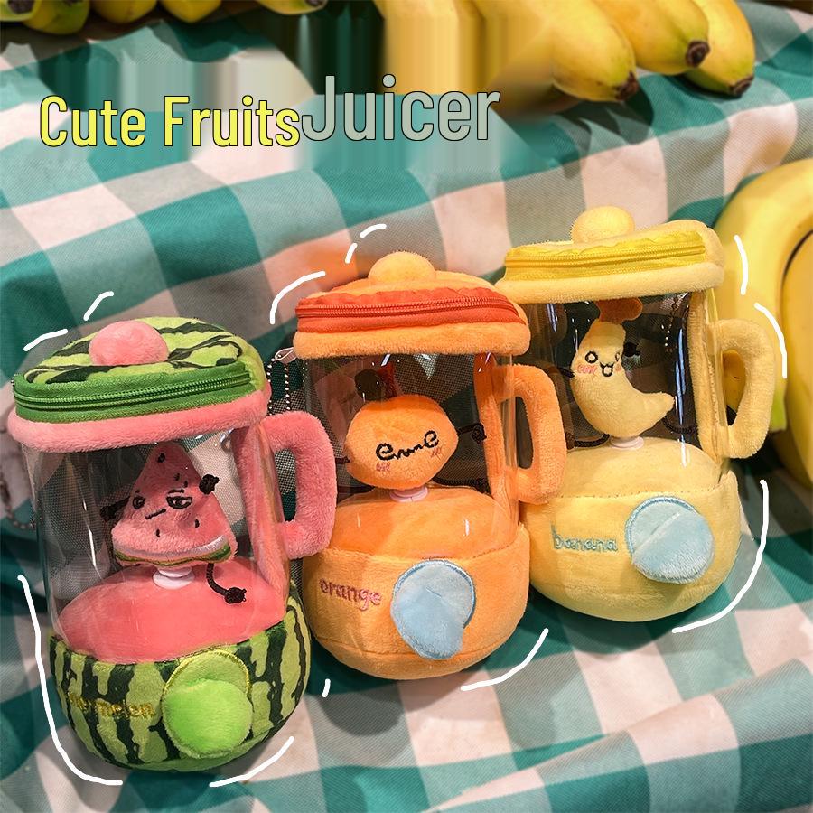 Tanaka Fun Spin Plush Doll with Fruit Juicer