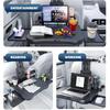 Erweiterbarer Auto-Rücksitz-Schreibtisch für Laptop & Essen, mit rutschfester Matte & Gerätehalter. Perfekt für Arbeit/Essen