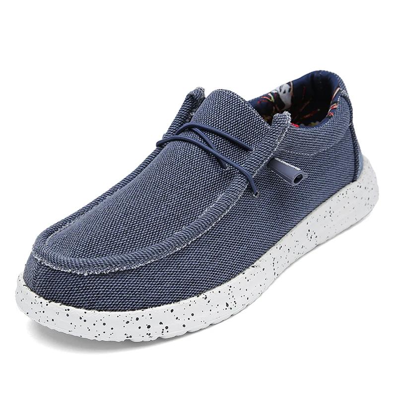 Fashion Large Size Outdoor Men's Casual Denim Canvas Shoes Vulcanize Shoes Fashion Luxury Style Designer Breathable Men Sneakers Loafers
