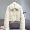 Sheep Roll Lamb Wool Short Coat New Winter Cotton Clothes Thickened Fashion Fur Coat Plus Cotton