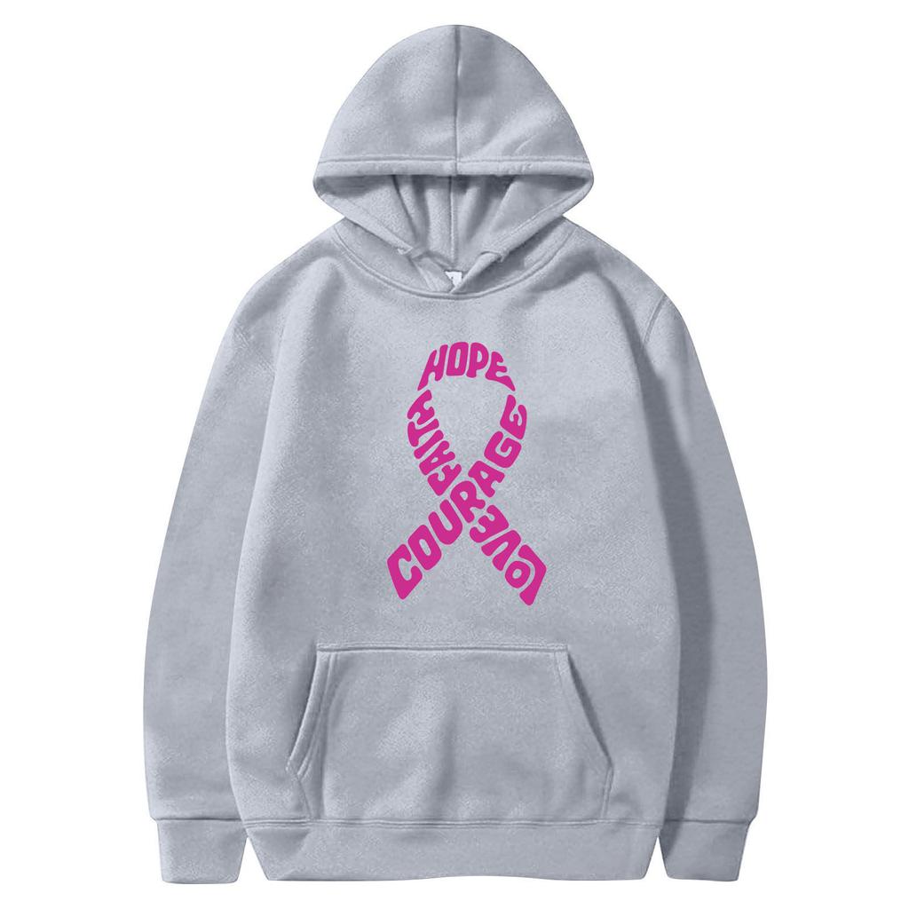 Damen Langarm Kapuzenpullover mit Druck