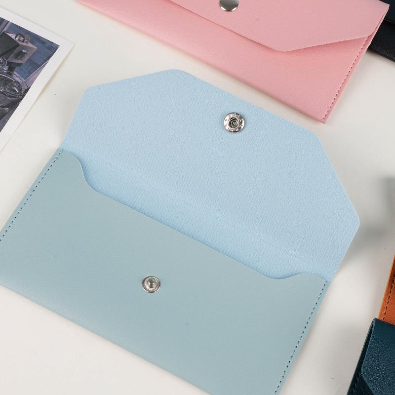 Umschlag-Geldbörse PU-Leder Bargeld-Umschlag-Geldbörse Klassische Mode Damen-Geldbörse Visitenkartenhalter Geschenk Luxuriöser Geldklammer