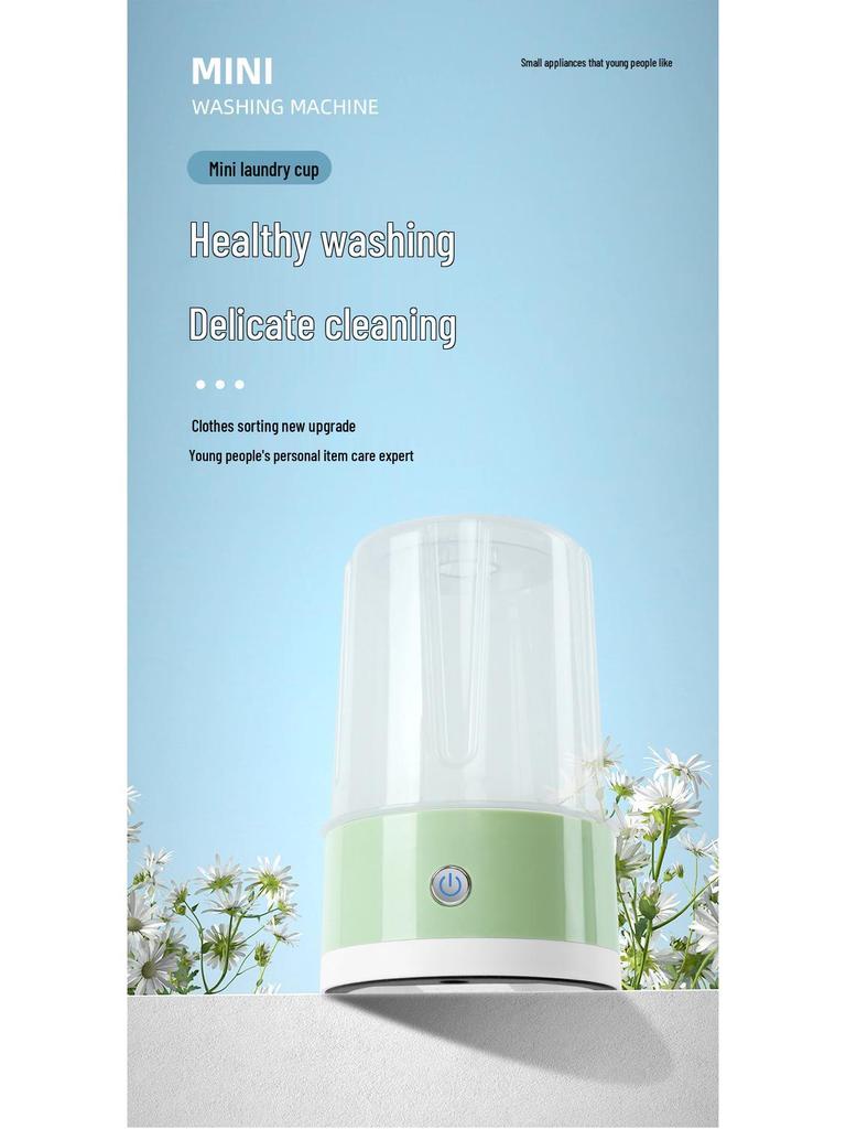 Portable Mini Automatic Washing Machine for Underwear and Socks with Wireless Charging