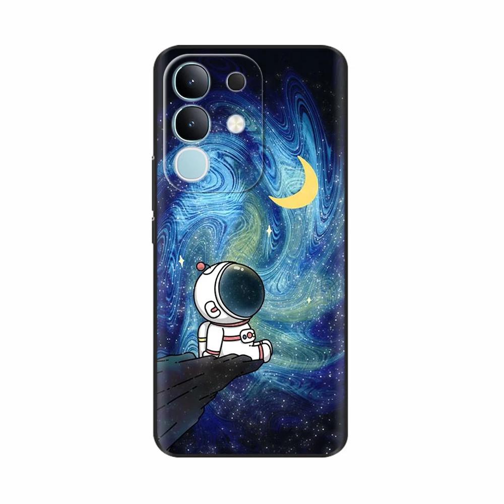 Pour Vivo Y29 4G Coque Mignon Panda Silicone Liquide Doux Étuis de Téléphone Pour Vivo Y29 4G Coques Y 29 Fundas Protection Dessin Animé Couverture Arrière