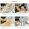 Children'S Dual Mini Water Dispenser Toy With Cute Cup Kids Gift Water Juice Milk Drinking Simulation Cartoon Pig Kitchen Toy