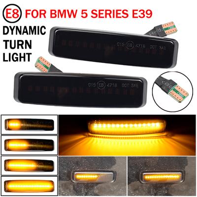 Side Marker Turn Signal Light For BMW 5 Series E39 M5 LED Dynamic Repeater Sequential Lamp Flasher Blinker