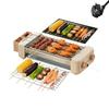 Compacts Portable Electric Grills With Not Stick Grates For Cooking 9 Hot Dogs Vegetables Steak Adjustable Heat Dishwasher Safe Family Parties.