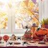 48pcs Realistic Plastic Spider Toys Halloween Prank Props Small Size Funny Halloween Decorations JXB