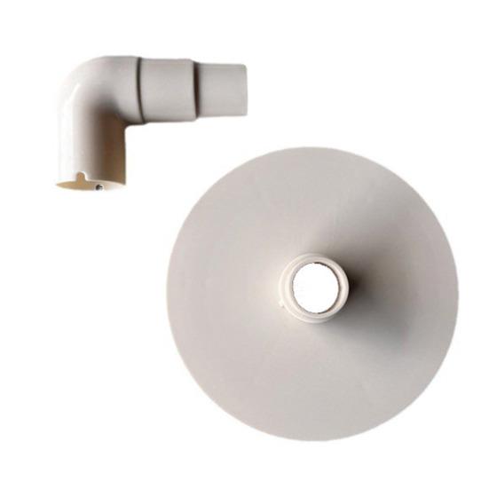 Pool Vacuum Adapter Plate Pool Skimmer Adapter with 90-Degree Elbow 8929 Replacement for Swimline Skimmer In-Ground Pools