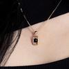 BONAFIDE JEWELRY Rectangle UFO Onyx Necklace (Gold)