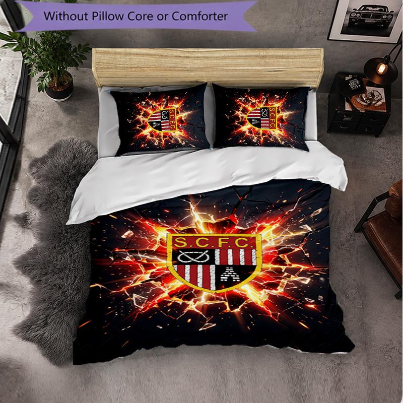 Set Biancheria da Letto Southampton Football 3 Pezzi Morbido Set Copripiumino con Federe Set Decorazione Camera da Letto per la Casa