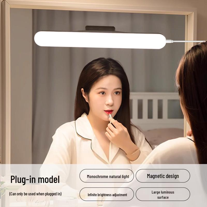 Rechargeable LED Vanity Light Strip for Makeup Tables and Bathroom Mirrors