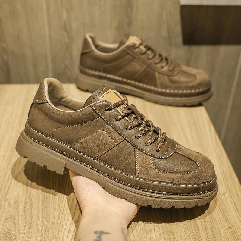 Schuhe neu Retro Britisch lässig Lederschuhe Herren Low-Top Martin Boots Herbst und Winter