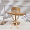 Strohhut Sonnenschutz mit breiter Krempe für Strand und Outdoor Sonnenschutz