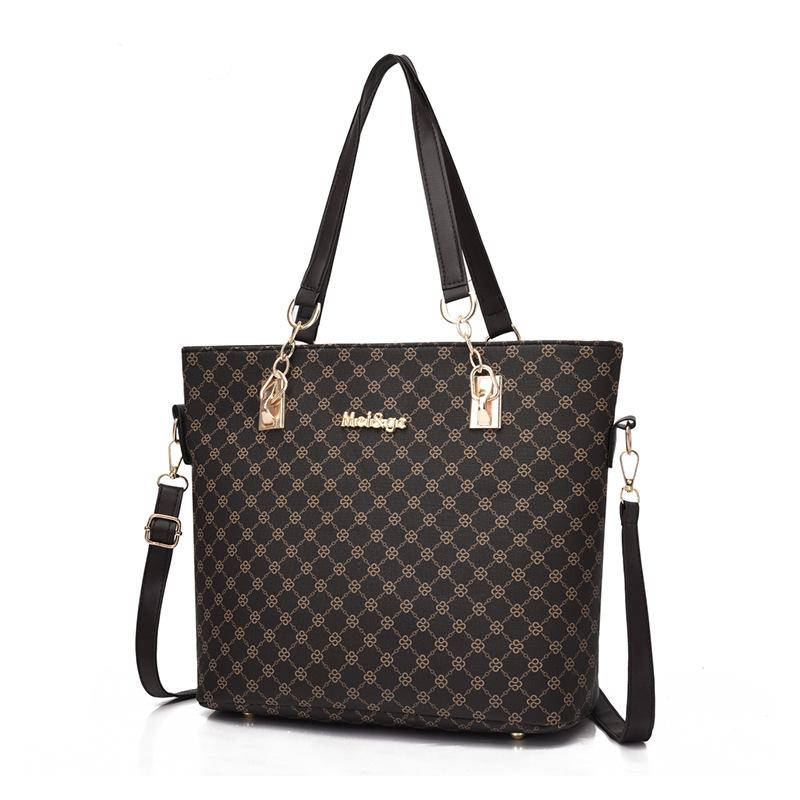 Women's Bag New Retro Fashion Embossed Handbag Temperament Shoulder Bag Fashion Child and Mother Bag Six-piece Set