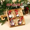 Christmas Dog Paw Double Layer Wooden Pendant Navidad Natal Noel Tree Pendant Merry Christmas Decor For Home 2025 New Year 2025