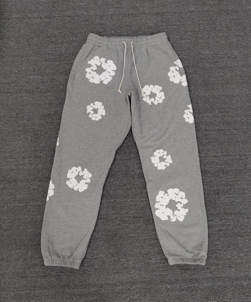 Schwerer Baumwoll-Denim-Hoodie mit Blumenmuster - Trendige amerikanische Streetwear-Jacke für Herren