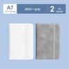 A7 Mini Pocket Notebook with Thick Leather Cover - Retro and Simple Design