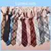 Cotton Girls School Style Plaid Tie With Lattice Design For Children School Uniforms