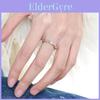 Bague géométrique élégante en zircon arc-en-ciel pour femme, design ajustable, collection été 2023