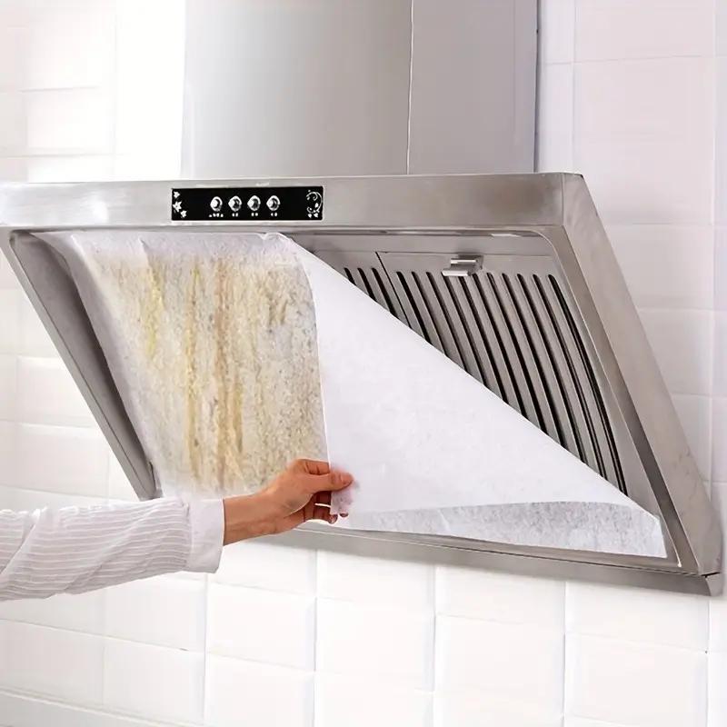 12pcs Kitchen Range Hood Oil-Proof Cover, Oil-Absorbing Film Oil-Absorbing Paper Filter Mesh, Disposable Side Oil-Absorbing, Kitchen Supplies