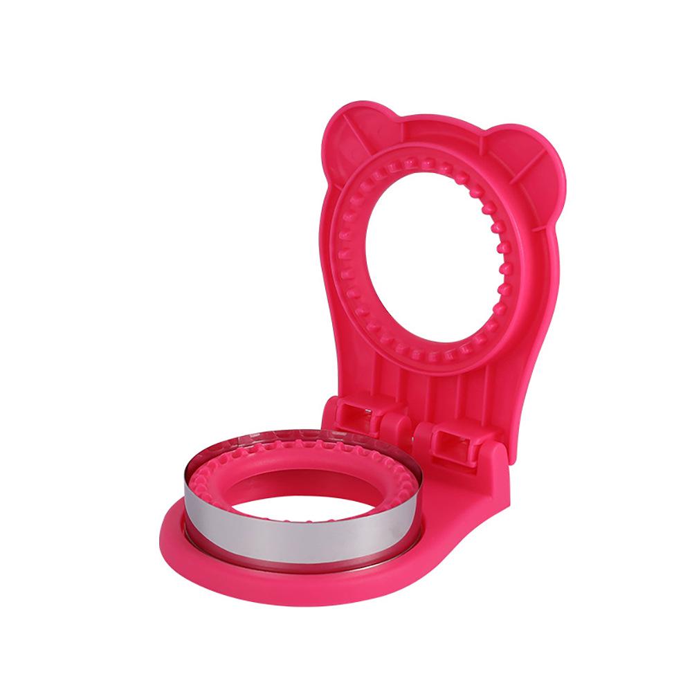 Round Stainless Steel Sandwich Cutter with Handle