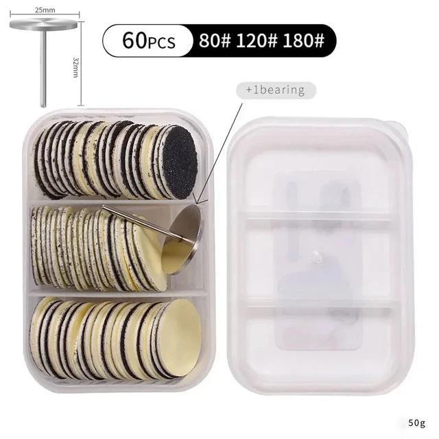 

15/20/25 мм сменная шлифовальная бумага для удаления кутикулы и мозолей на ногах с дисковыми подушечками для педикюра, набор для чистки омертвевшей кожи, пилки для ног 25mm-A