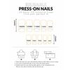 24PCS Ocean Theme False Nails with Blue Tip Easy Effortless Application To Nails for Women and Girl Nail Salon