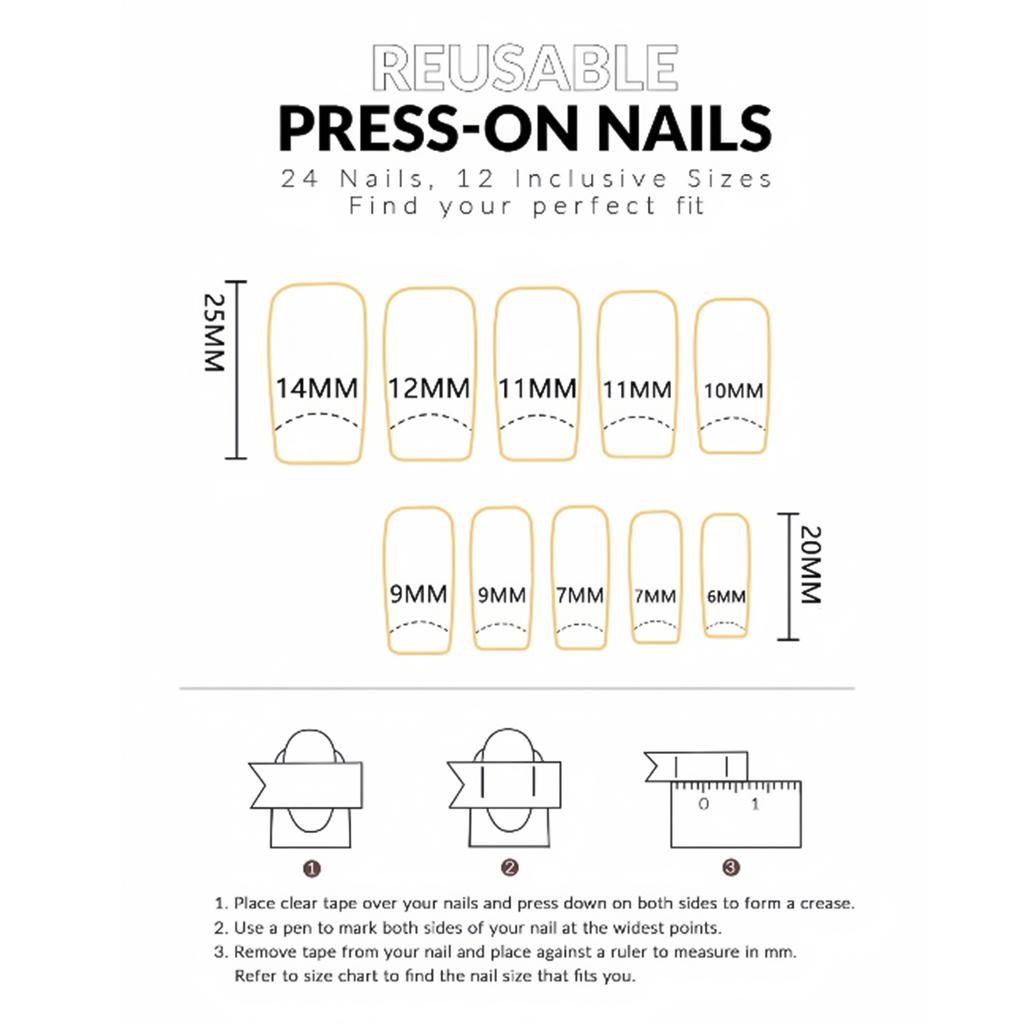 24PCS Ocean Theme False Nails with Blue Tip Easy Effortless Application To Nails for Women and Girl Nail Salon