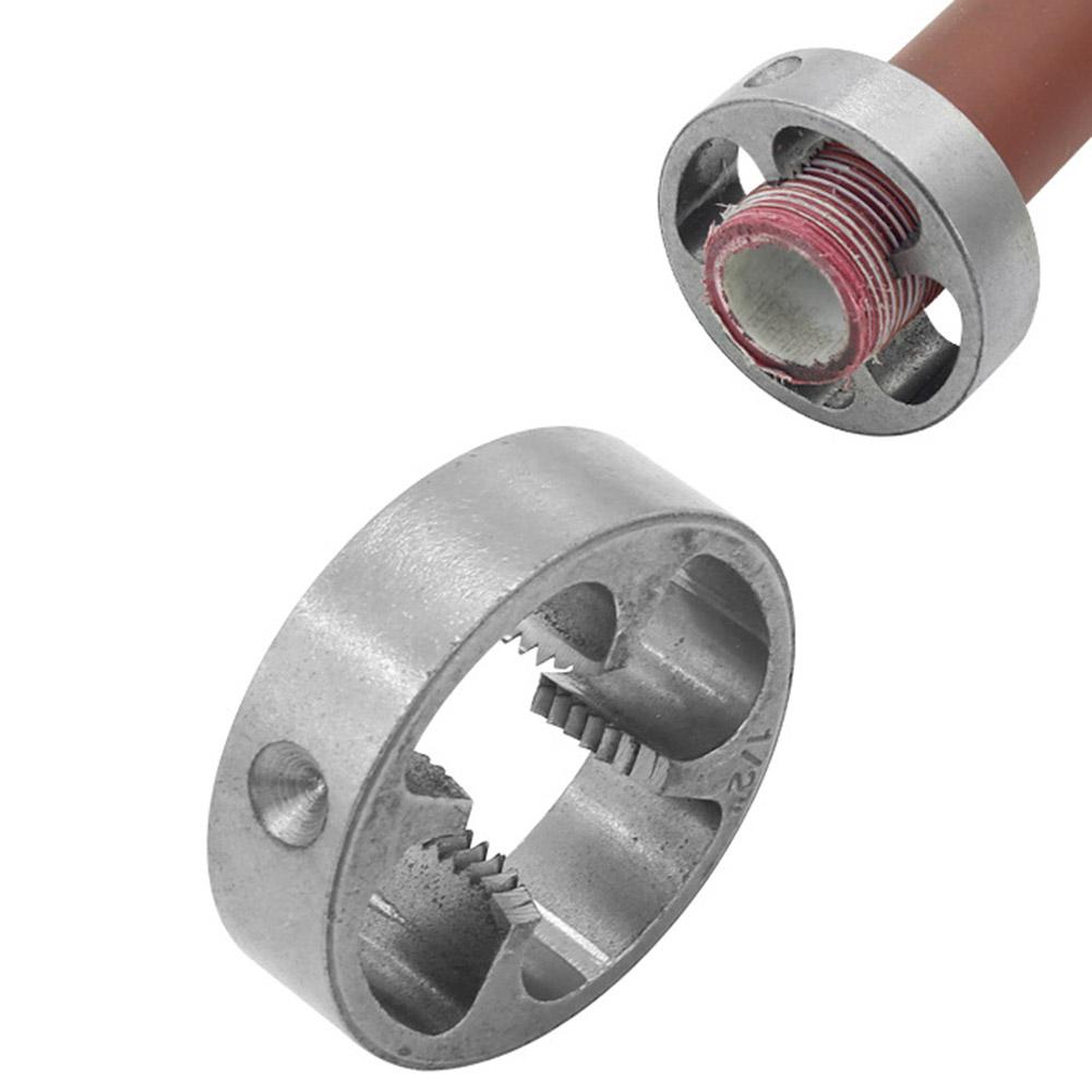 6pcs NPT Thread Tap Die Set PVC Pipe Threader 1/2 3/4 1 Inch PVC/NPT Thread Maker Tools for Pumps Pipes Tap Die Hand Tool