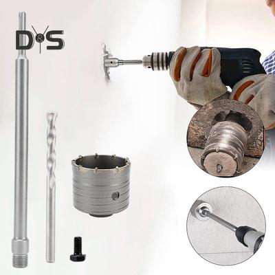 Electric Drill Hole Opener 30-160m Concrete Wall Hole Saw Hammer Drill Bit Multifunctional Air Conditioning Professional Hole Opening Equipment