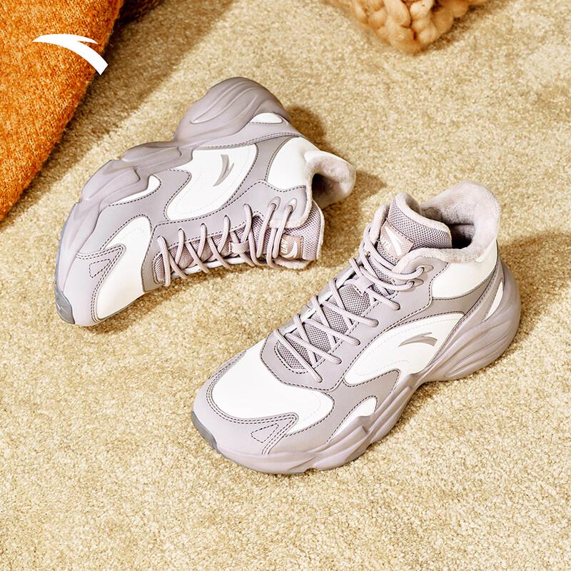 Anta Walker Women s Fleece-Lined High-Top Winter Casual Shoes 9 5430₽