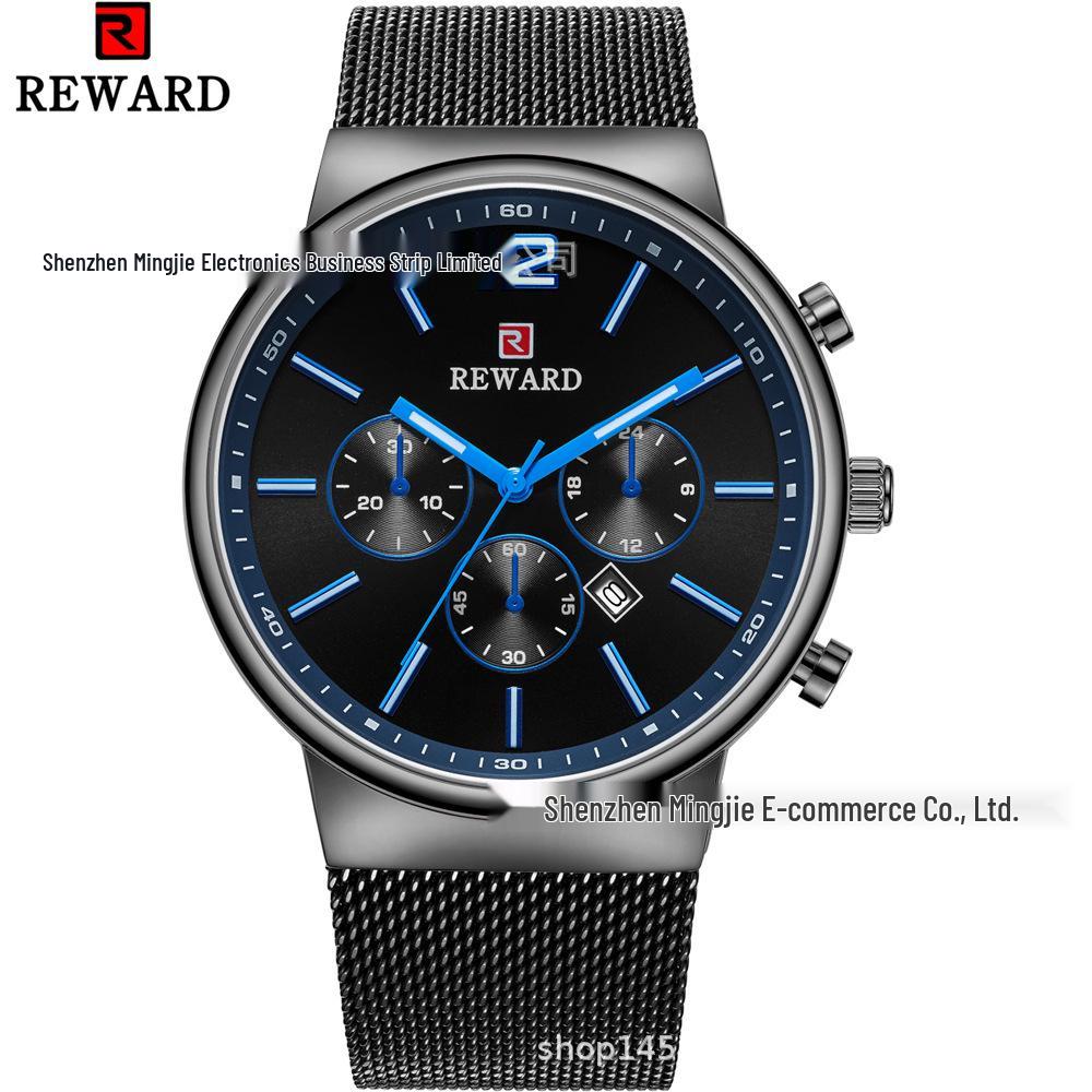 REWARD Men s Ultra-Thin Waterproof Quartz Wristwatch - Style 63060M