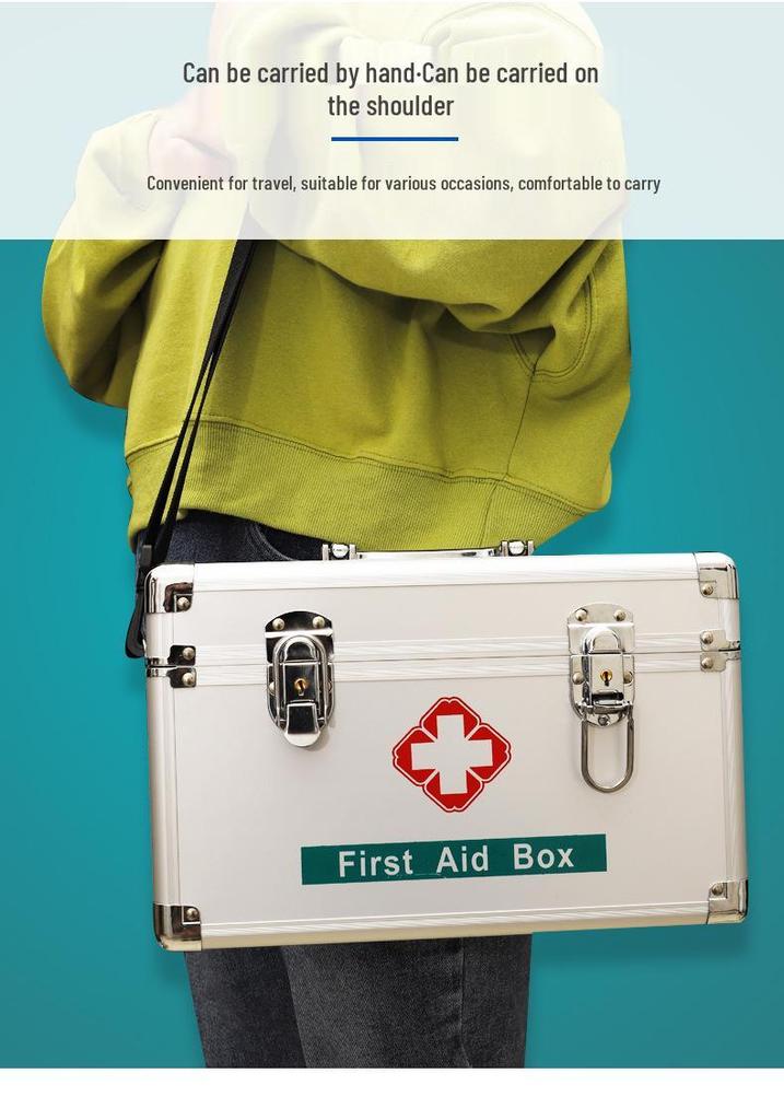 Comprehensive Home & Family First Aid Kit with Emergency Storage Box