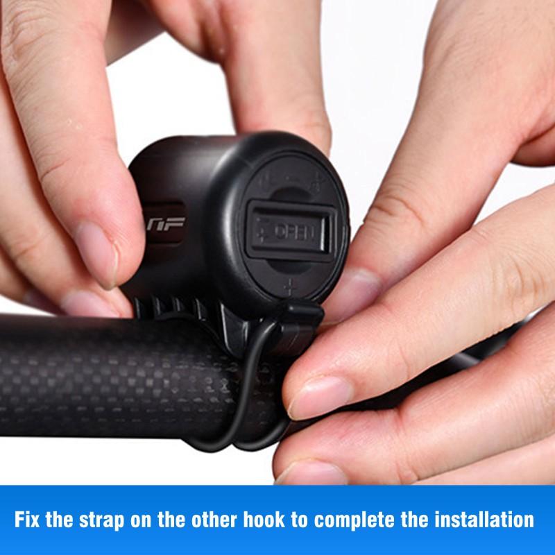 Claxon de bicicletă electric de 120Db, inel tare pentru bicicletă, baterie electrică pentru scutere Accesorii pentru biciclete cu sunet de avertizare