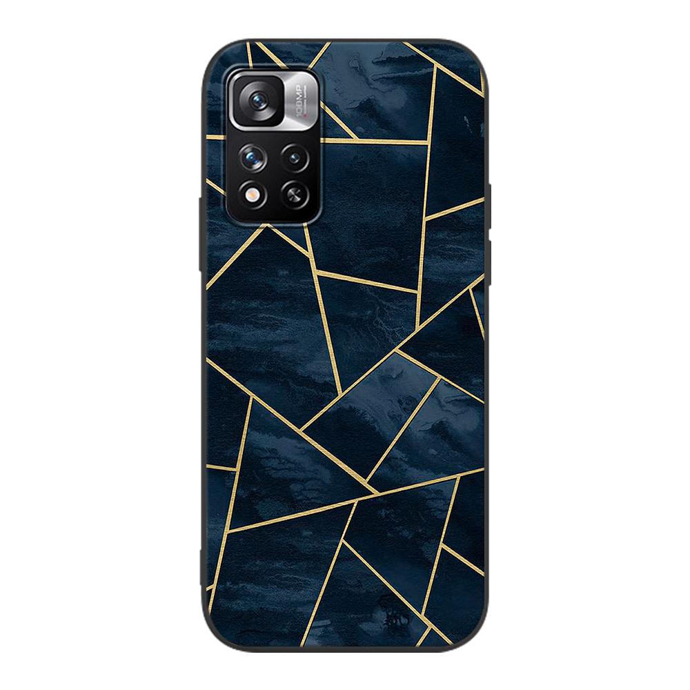 Fashion Pink Marble Case for Xiaomi Redmi Note 9S 9 8 10 11 Pro 9C 9A 7 8T 7A 8A 6A 6 10S Black Soft Silicone Phone Cover Coque