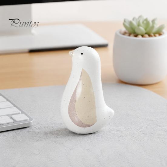 Nordic Style Blue Bird Ornament Ceramic Figurine, Decorative Ornament, Modern Minimalist Tabletop Decorations for Living Room Sculpture Bedroom Shelf