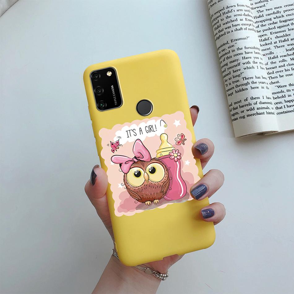 For Huawei Honor 9A Case 2020 Silicon Cover Soft Bumper Coque For Huawei Honor 9A Phone Cases MOA-LX9N Honor9A Love Heart Funda