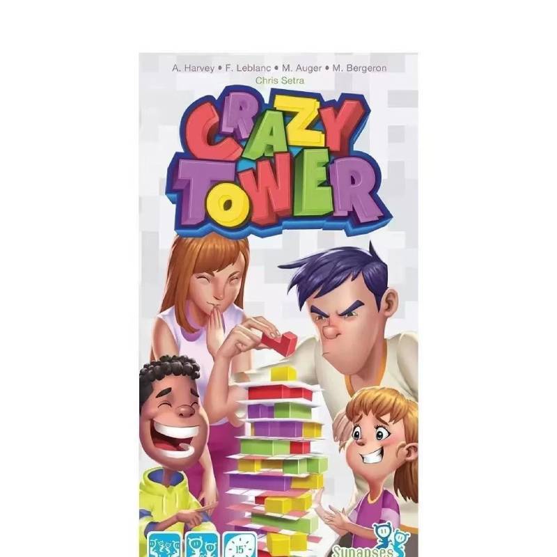 Crazy Tower Card Stacking Game For Family Fun And Brain Development