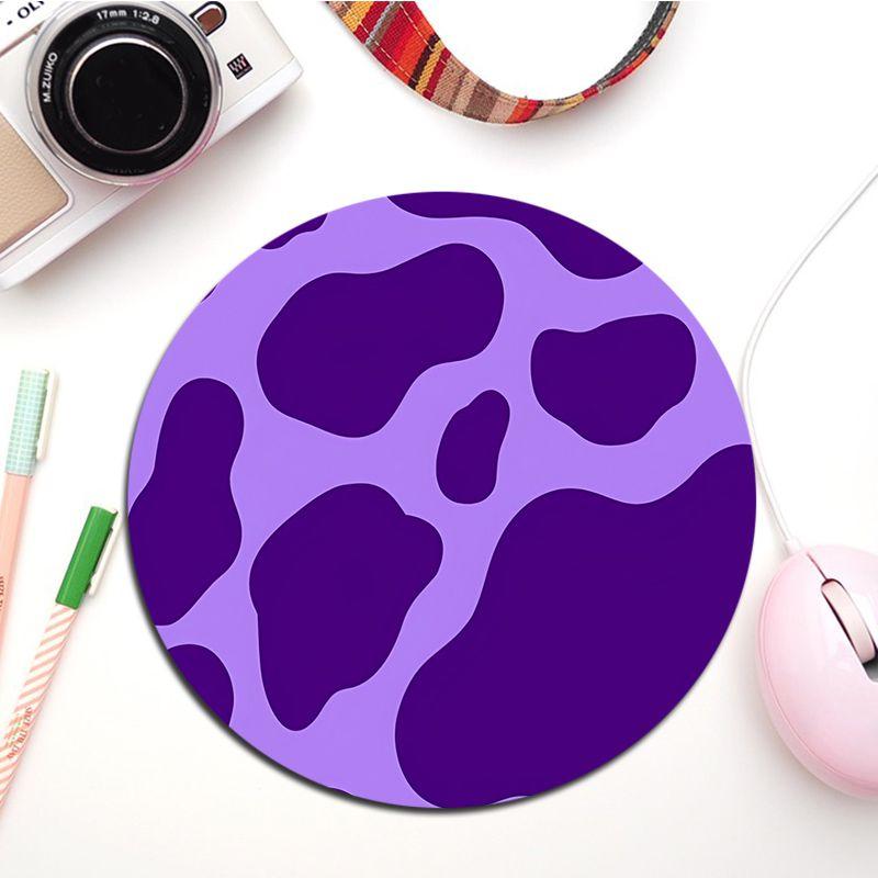 Cow Print Rubber Small Keyboard Mat Table Mat Students Cabinet Gamer Desktop Mousepad Cup Mats For PC Mouse Carpet
