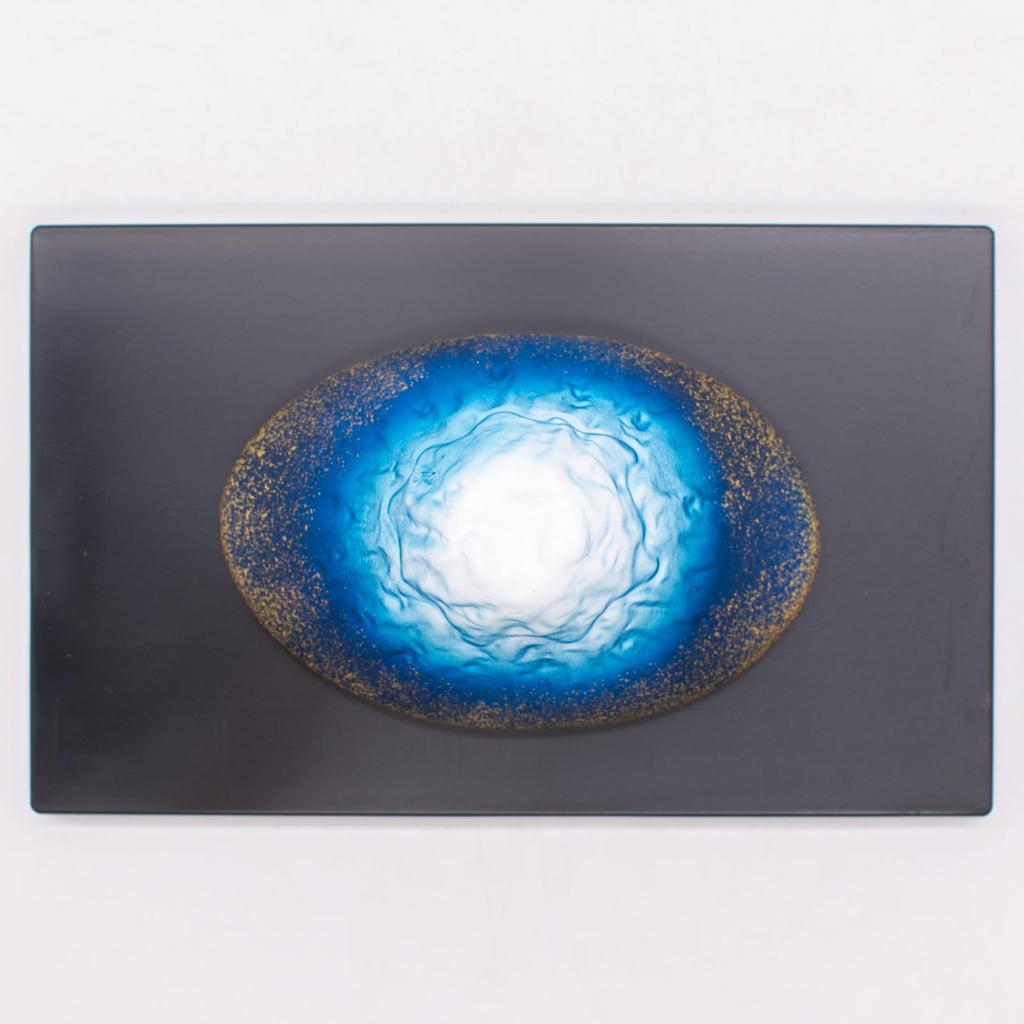 Banko Ware Mount Fuji Cute Interior Navy Blue 14516 Ornament, Decoration, Gradient,