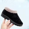  Winter Boots Women Shoes Warm Snow Boots Furry Fur Velvet Cotton Cloth Cozy Ankle Non-Slip Woman Booties Elderly Boots