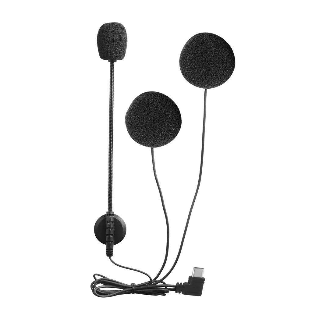 Original Earphone For EJEAS V4 PLUS V6 Pro+ V7 Q7 Q8 Type-C Plug Helmet Headset with Speaker Microphone Optional Clip Base Helmet Communication 7